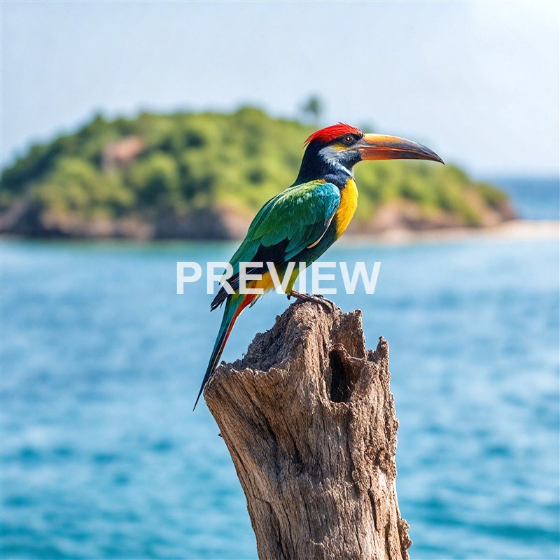 a-rare-colorful-bird-sitting-on-a-tree-trunk-on-a-gre (5)_250320211420_Filename Text 2_01143_Filename Text 3_result